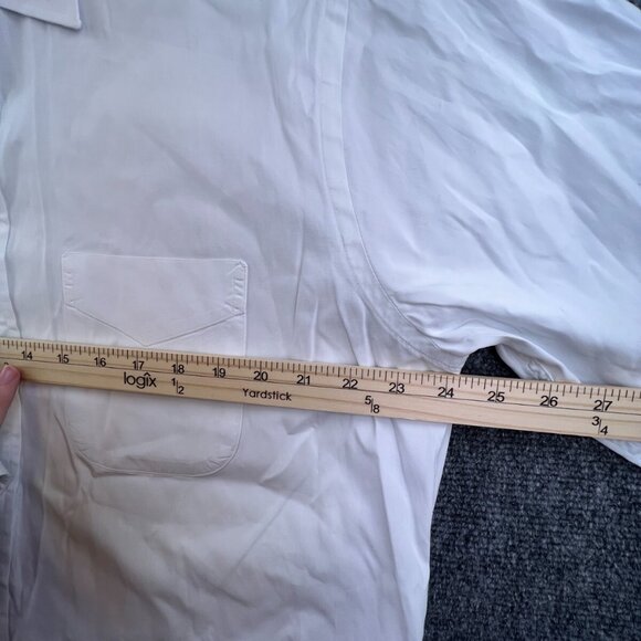 Gitman Bros Button Up Shirt WHITE Long Sleeve Cotton Oxford, Men's 16.5 34 - Picture 5 of 16